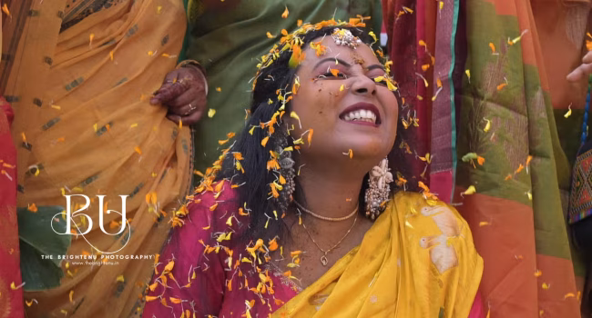 Capturing the Colors of a Perfect Gaye Holud Ceremony